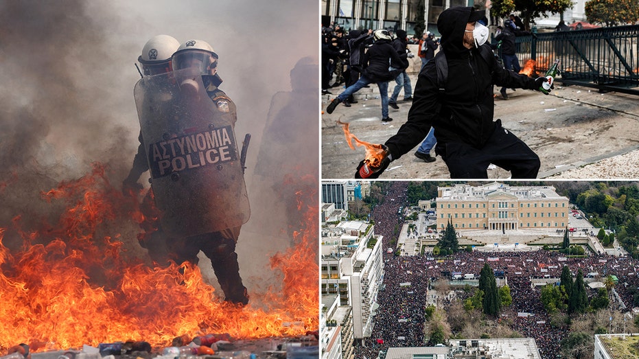Greece Erupts in Fury on Train Crash Anniversary: Protests Turn Violent