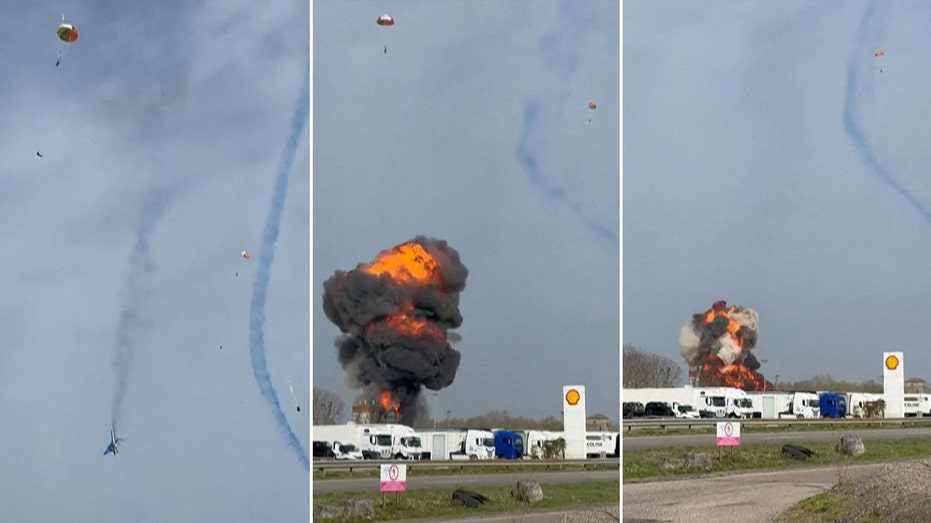 Military Jets Collide Midair During Stunt, Crash in Fiery Explosion