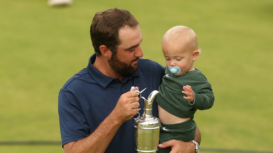 Scottie Scheffler Wins Open Championship as Son Bennett Steals Hearts