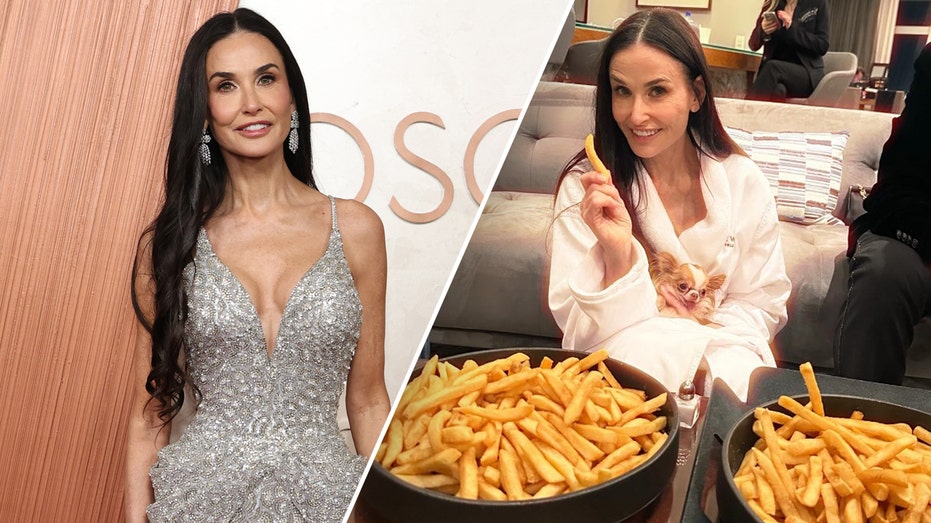 Demi Moore Handles Oscars Loss with French Fries and Furry Comfort After Fans Cry She Was 'Robbed'