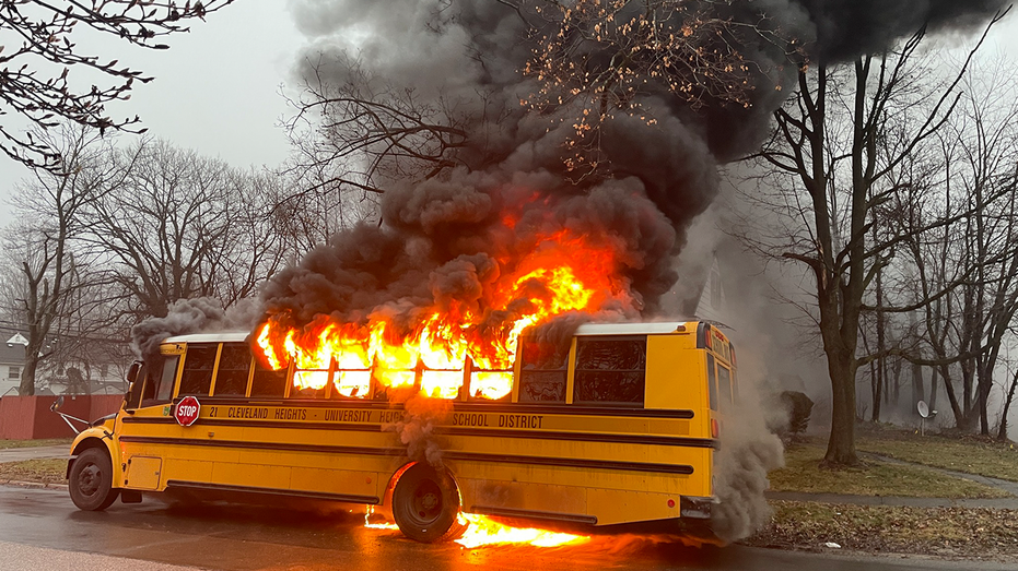 Hero Bus Driver Saves Students as School Bus Goes Up in Flames!