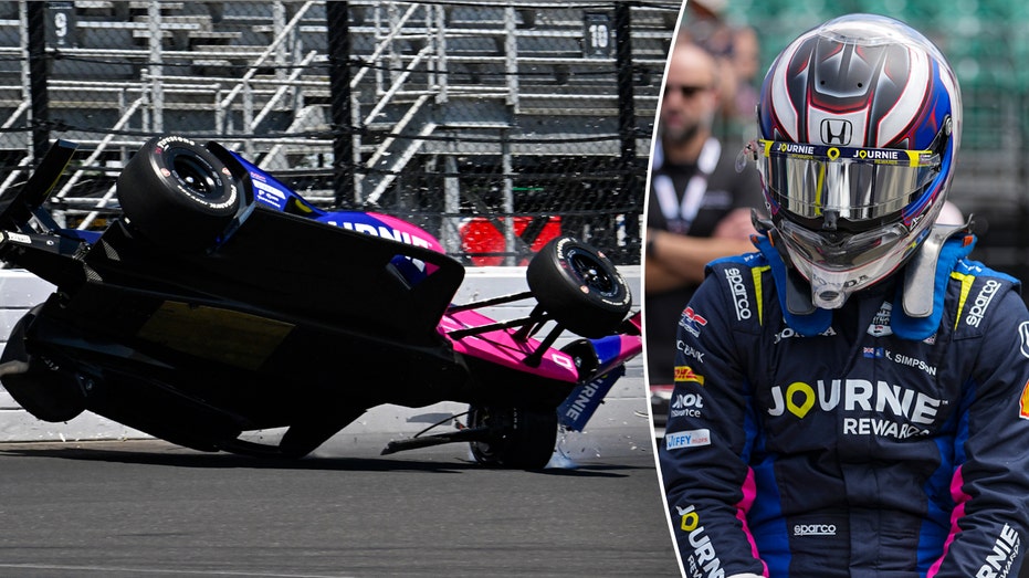 Kyffin Simpson’s Terrifying Airborne Crash Shocks Indy 500 Practice