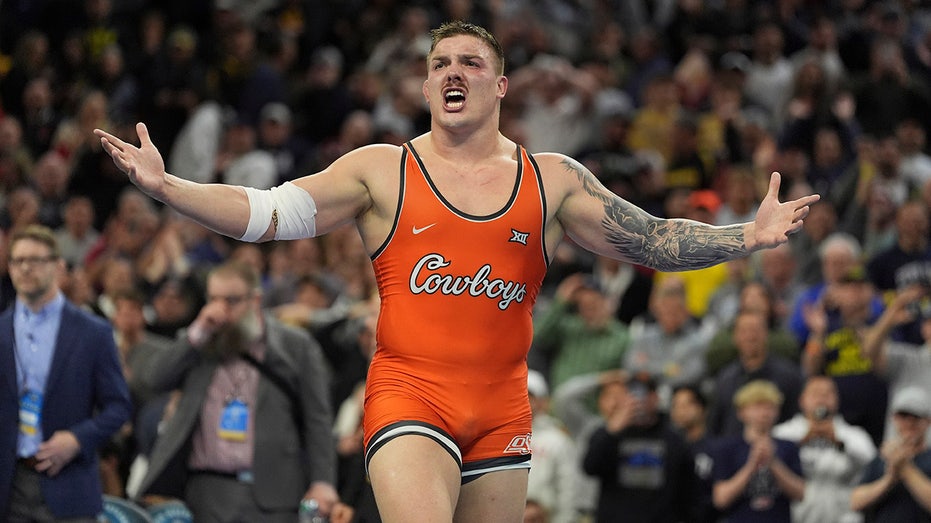 Oklahoma State's Wyatt Hendrickson Salutes Trump After NCAA Wrestling Upset, Air Force Career Insights Shared