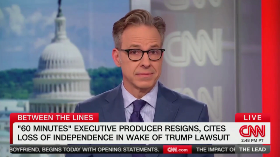 Jake Tapper Slams Paramount Boss as CBS Faces Off With Trump in Mega-Lawsuit Drama