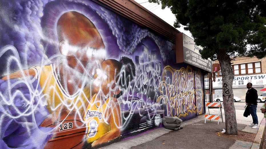 Kobe and Gianna Bryant Mural Defaced Again in LA Amid Rising Tensions