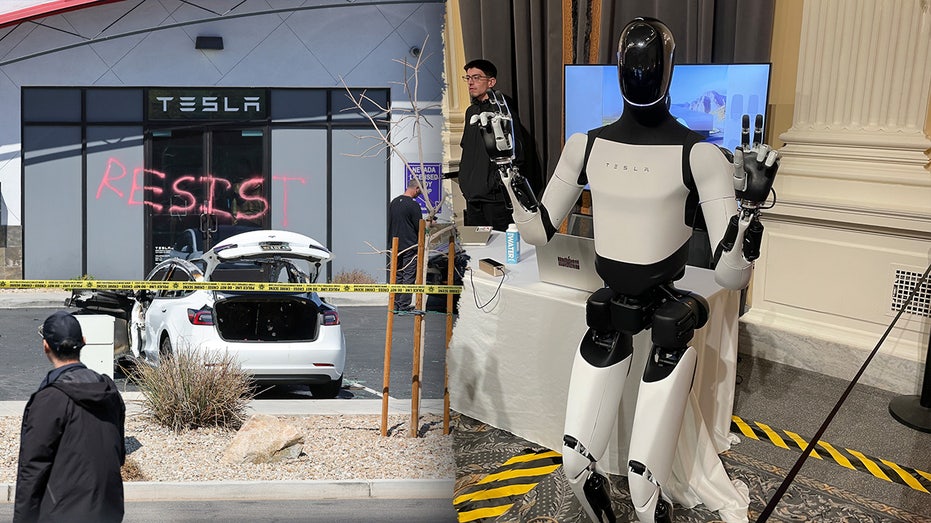 Tesla Robots Steal the Spotlight on Capitol Hill Amid Anti-Musk Protests