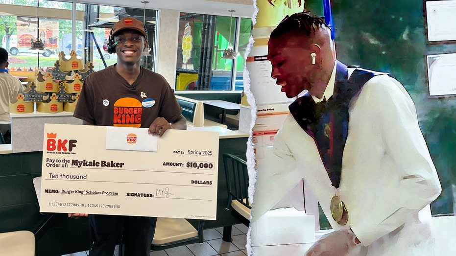 High School Grad Goes Viral Working at Burger King in Cap and Gown, Earns Huge Support