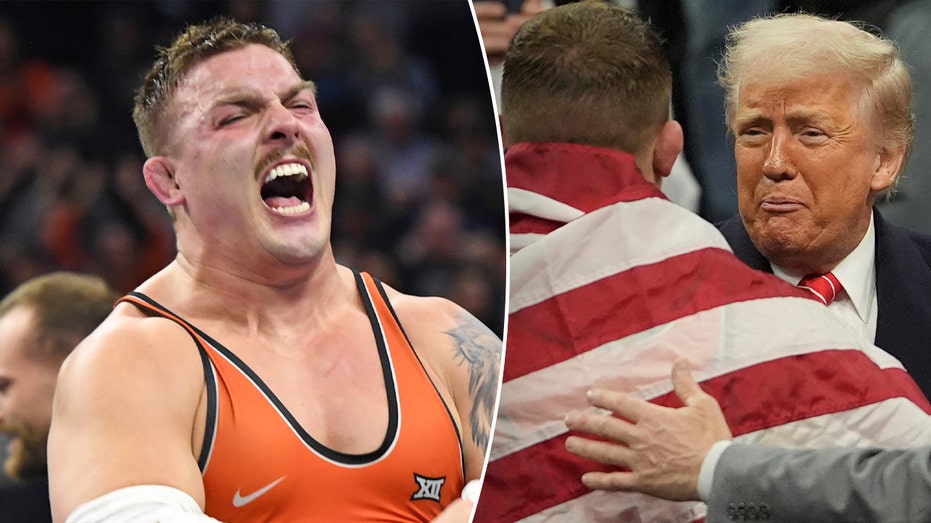 Oklahoma State's Wyatt Hendrickson Reflects on Trump's Appearance at NCAA Wrestling Championships