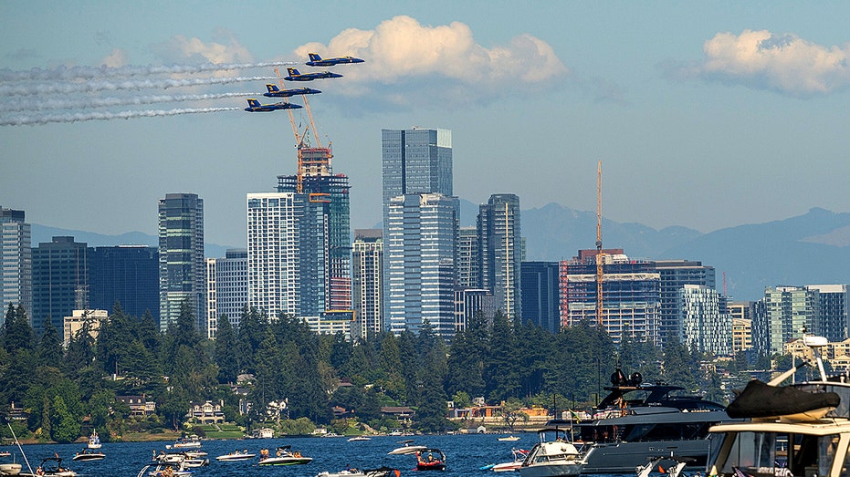 Seattle Climate Activists Demand End to Blue Angels Airshow Over Pollution