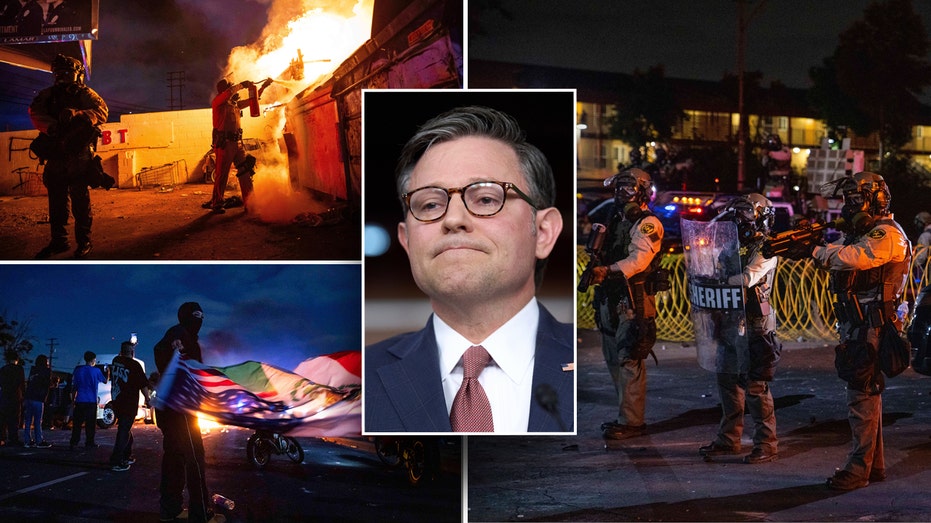 Johnson Backs Hegseth’s Marine Deployment Threat to Quell Los Angeles Anti-ICE Riots