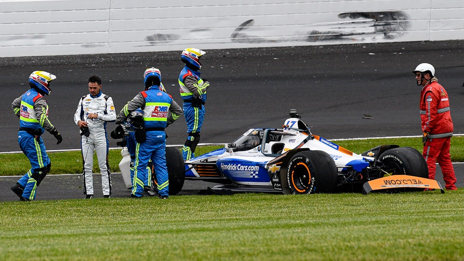 Kyle Larson’s 'Double' Dream Crashes at Indy 500 on Lap 91