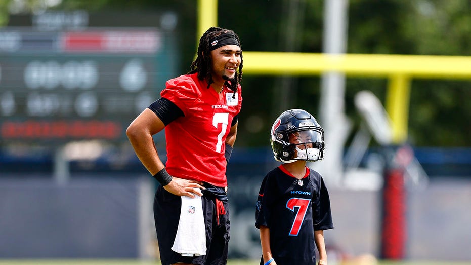 Make-A-Wish Kid Meets C.J. Stroud, Inspired by His Faith and Texans Spirit