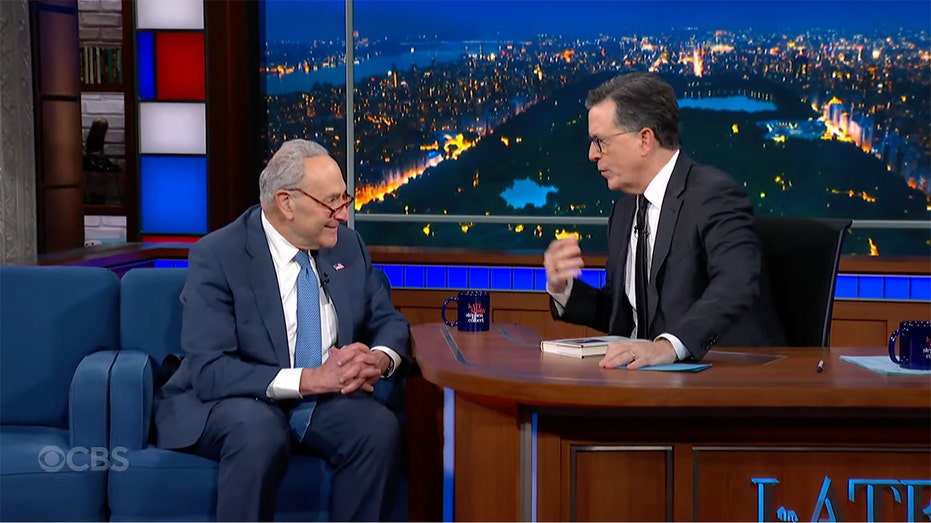 Colbert Grills Schumer Over Voting for Republican Spending Bill