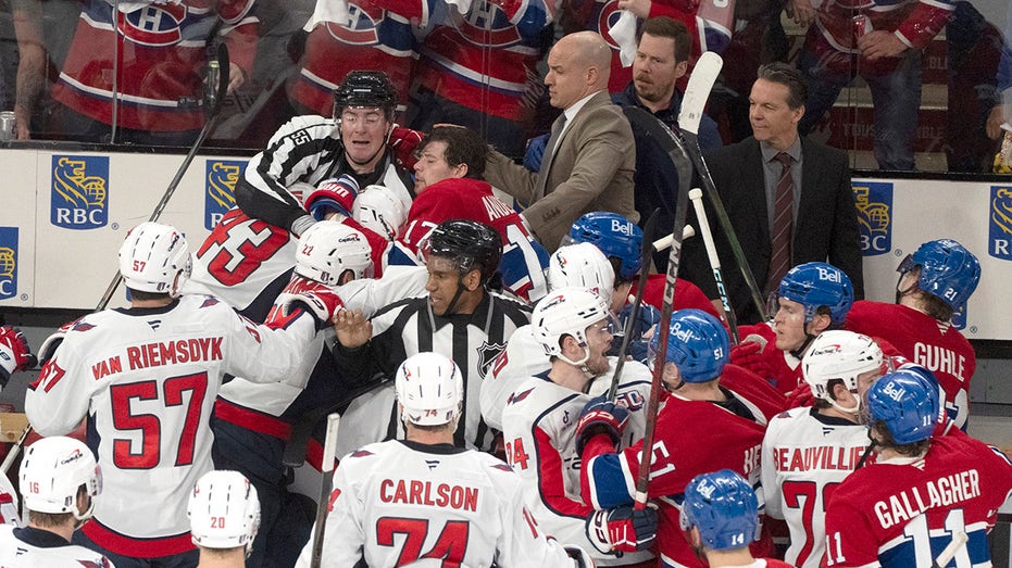 Capitals and Canadiens Turn Stanley Cup Playoff Bench Into Boxing Ring