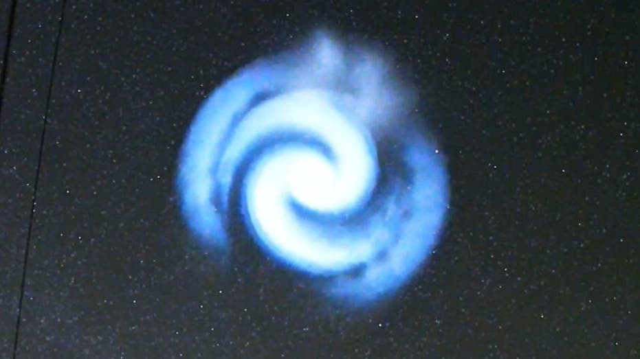 Spectacular Blue Spiral Light Brightens Up Night Sky, Likely From SpaceX Rocket