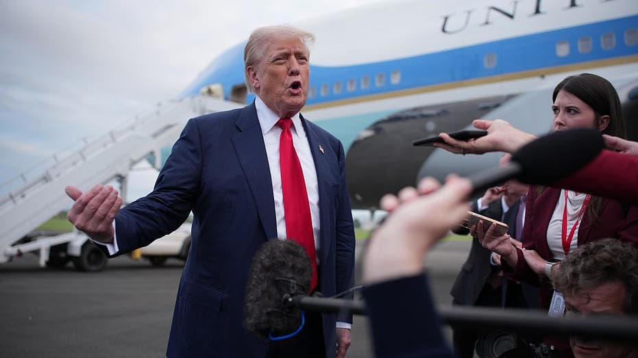 Trump in Scotland for Trade Talks, Signs $9B Cuts, Clashes with Fed’s Powell
