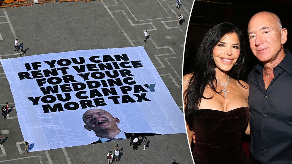 Jeff Bezos and Lauren Sánchez’s Venice Wedding Stirs Local Protests Over Tourism